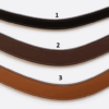 Diverse kleuren bruin leer