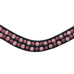 Frontriem Barbie combineert 8 mm Light Pink en 6 mm Rosé stenen. Een vrolijke, speelse én chique frontriem voor jouw paard!