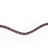 Frontriem Dolce Vita met 8mm kristallen in pink, light rose en dark grey voor een stijlvolle bling bling look