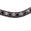 Frontriem Black and White met chique zwart-wit design en subtiele bling, past overal bij