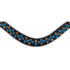 Frontriem Bastiaan met 8 mm Aquamarine en Light Topaz stenen, verwerkt in een elegante wave voor een luxe uitstraling.