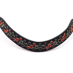 Ontdek frontriem Trouble Maker van Dutch Bling! Oranje, zwart en Dark Grey stenen van 6 en 8 mm. Handgemaakt in Normal Wave en Deep Wave.